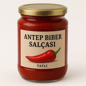 doğal tatlı antep biber salçası