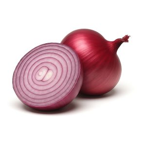 Organik kırmızı soğanlar