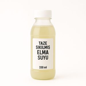 taze sıkım elma suyu