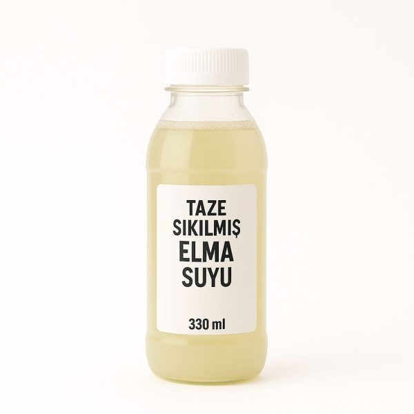 taze sıkım elma suyu
