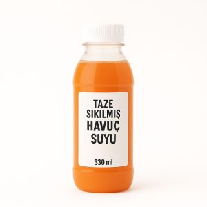 taze sıkım havuç suyu