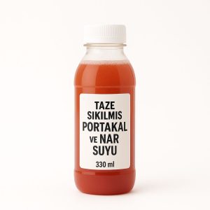 Taze Sıkılmış Nar Ve Portakal Suyu (330ml)